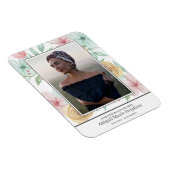 Elegante Pastel floral Love Memory Beerdigung Magnet (Rechte Seite)
