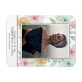 Elegante Pastel floral Love Memory Beerdigung Magnet (Horizontal)
