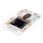 Elegante Pastel floral Love Memory Beerdigung Magnet (Linke Seite)