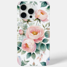 Elegante Pastel Floral Phone Case Design - Waterco