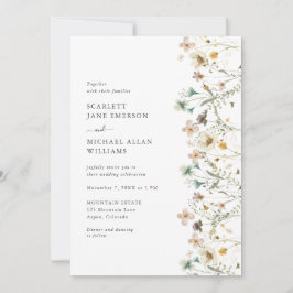 Elegante Pastel Floral Wedding Einladung