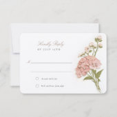 Elegante Pastel Floral Wedding RSVP Card Einladung (Vorderseite)