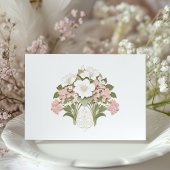 Elegante Pastel Floral Wedding RSVP Card Einladung