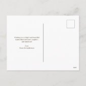 Elegante Pastel Frühlingsbrasse Ostereier Feiertagspostkarte (Rückseite)