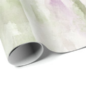 Elegante Pastel Green Pink Wasserfarbe Moderne Geschenkpapier (Rolleneckpunkt)