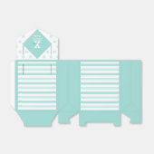 Elegante Pastel Green Polka Dots Stripes Bevorzugu Geschenkschachtel (Ungefaltet)