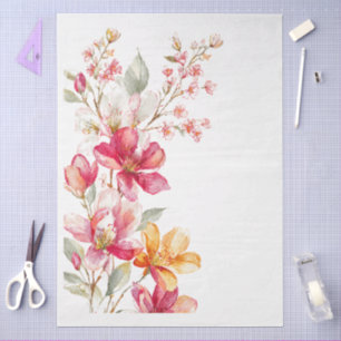 Elegante Pastel-Hütte, Core Craft & Decoupage Seidenpapier