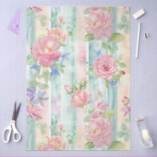 Elegante Pastel-Hütte, Core Craft & Decoupage Seidenpapier
