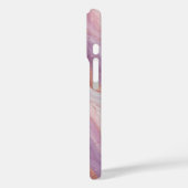 Elegante Pastel Marble & Rose Gold Glitzer Case-Mate iPhone Hülle (Rückseite / Links)