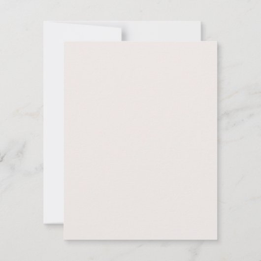 Elegante Pastel Minimal Horizontal Save the Date (Rückseite)