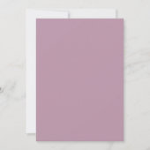 Elegante Pastel Minimal Lila Modern Simple Weddin Einladung (Vorderseite)