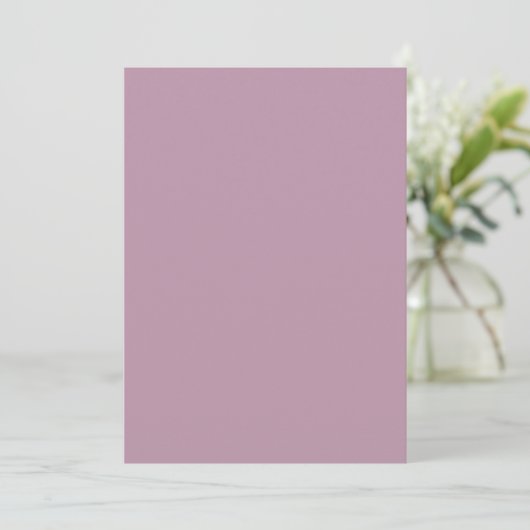 Elegante Pastel Minimal Lila Modern Simple Weddin Einladung (Stehend Vorderseite)