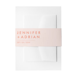 Elegante Pastel Minimal Moderne Einladung Bauch I Einladungsbanderole