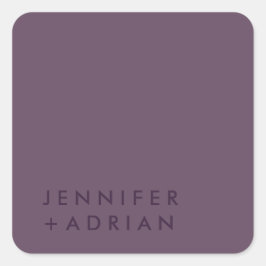 Elegante Pastel Minimal Moderner Aufkleber auf dem