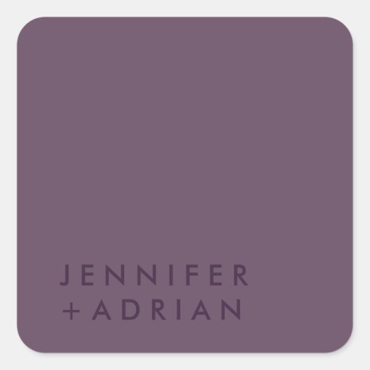 Elegante Pastel Minimal Moderner Aufkleber auf dem (Vorderseite)