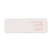 Elegante Pastel Minimal Weiß und Rot Moderner Retu (Vorne)