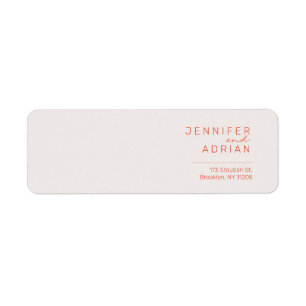 Elegante Pastel Minimal Weiß und Rot Moderner Retu