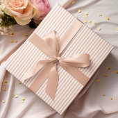 Elegante Pastel Orange Thin Stripes Geschenkpapier