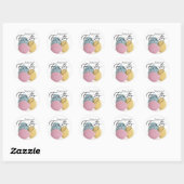 Elegante Pastel Ostereier Stickers (Blatt)