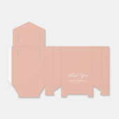 Elegante Pastel Peach Pink Summer Wedding Geschenkschachtel (Ungefaltet)