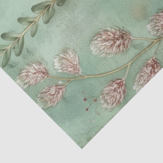 Elegante Pastel Pink Flamingo & Rose Decoupage Seidenpapier (Ausschnitt)