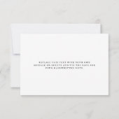 Elegante Pastel Pink-Kalligraphie-Skriptrahmen Dankeskarte (Rückseite)