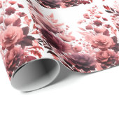Elegante Pastel Pink Wedding Geschenkpapier (Rolleneckpunkt)