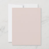 Elegante Pastel Rose Individuelle Name Persönlich Mitteilungskarte (Rückseite)