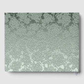 Elegante Pastel Sage Green Wedding Monogram Gästebuch (Rückseite)