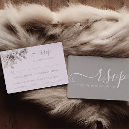 Elegante Pastel Spring Blume Hochzeit RSVP Karte