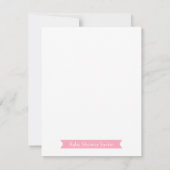 Elegante Pastel Spring Butterfly Baby Dusche Einladung (Rückseite)