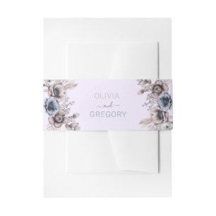 Elegante Pastel Spring Watercolor Blume Hochzeit Einladungsbanderole