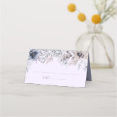 Elegante Pastel Spring Watercolor Blume Hochzeit Platzkarte (Vorderseite)