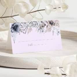 Elegante Pastel Spring Watercolor Blume Hochzeit Platzkarte