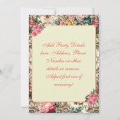 Elegante Pastel Summer Floral Einladung Template (Rückseite)