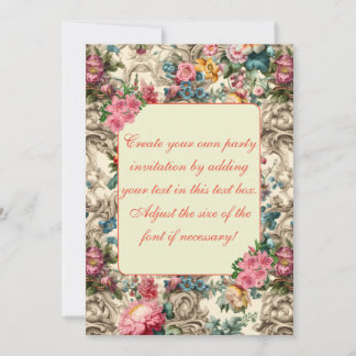 Elegante Pastel Summer Floral Einladung Template