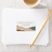 Elegante Pastel Torn Edge Rücksendeadresse Adressaufkleber (Insitu)