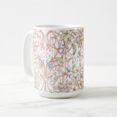 Elegante Pastel Vintag Floral Kaffeetasse (Vorderseite Links)