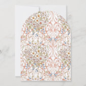 Elegante Pastel Vintager Blumenstrauß Einladung (Rückseite)