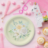 Elegante Pastel Watercolor Blume Pappteller (Party)