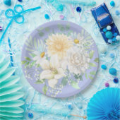 Elegante Pastel Watercolor Blume Pappteller (Party)