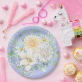 Elegante Pastel Watercolor Blume Pappteller (Party)