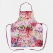 Elegante Pastel Watercolor Blume Schürze (Vorderseite)