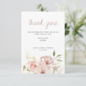 Elegante Pastel Watercolor Dankeskarte (Stehend Vorderseite)