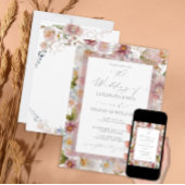 Elegante Pastel Watercolor Einladung