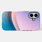 Elegante Pastel Wave Gradient Case-Mate iPhone Hülle (Rückseite (Horizontal))