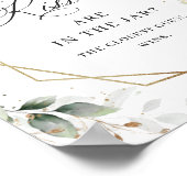 Elegante Pastel White Roses Wie viele Kisses Poster (Ecke)