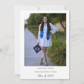 Elegante Pastel Wildblume Garden Graduation Party Einladung (Rückseite)