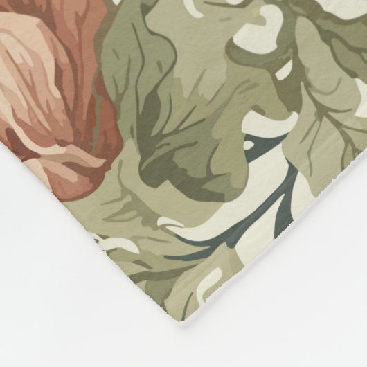 Elegante Pastelfarben Vintag Fleecedecke (Ecke)