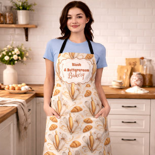Elegante Pastell-Bäckerei-Branding Schürze